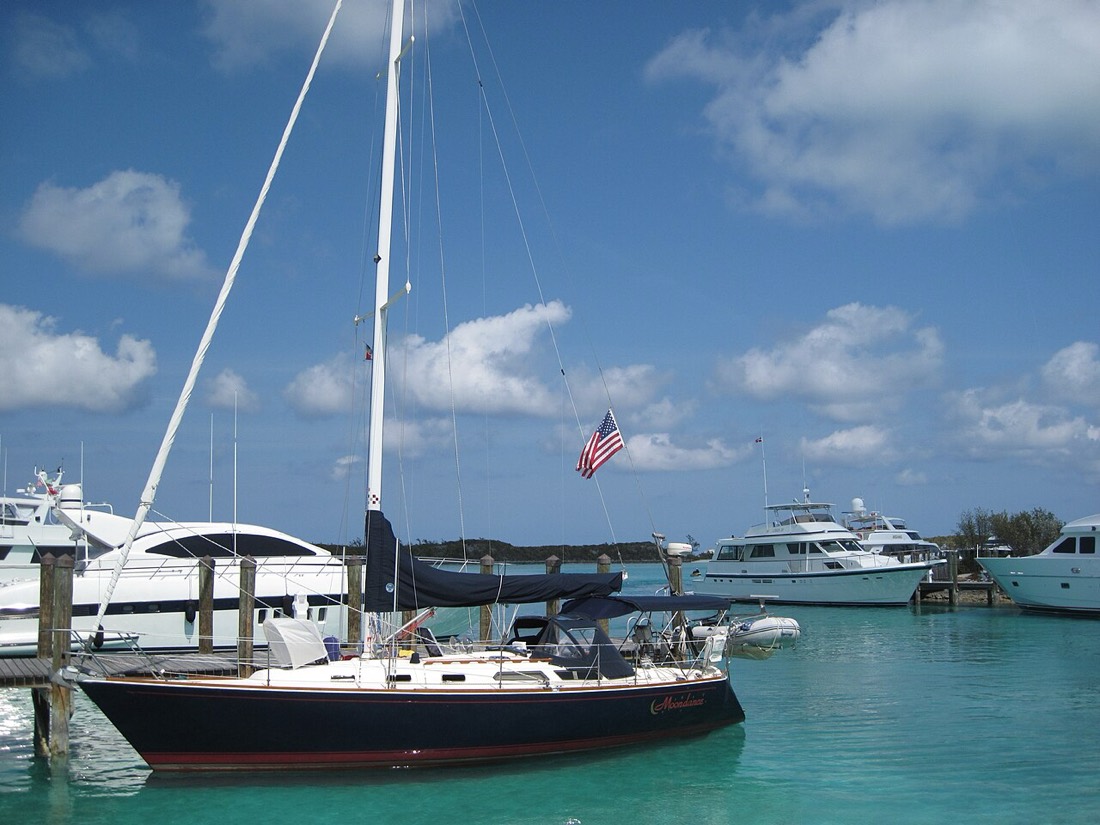 Yachts at Staniel Cay