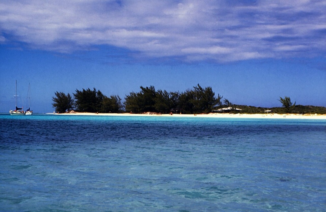 Volleyball Beach, Stocking Island (archival, 1989)