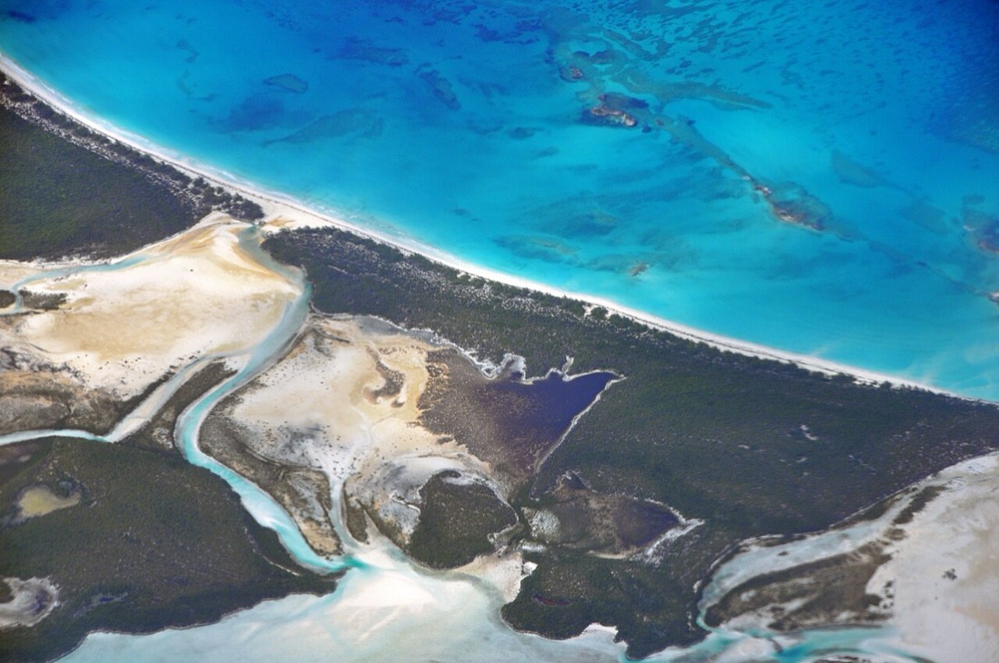 Shroud Cay from the air